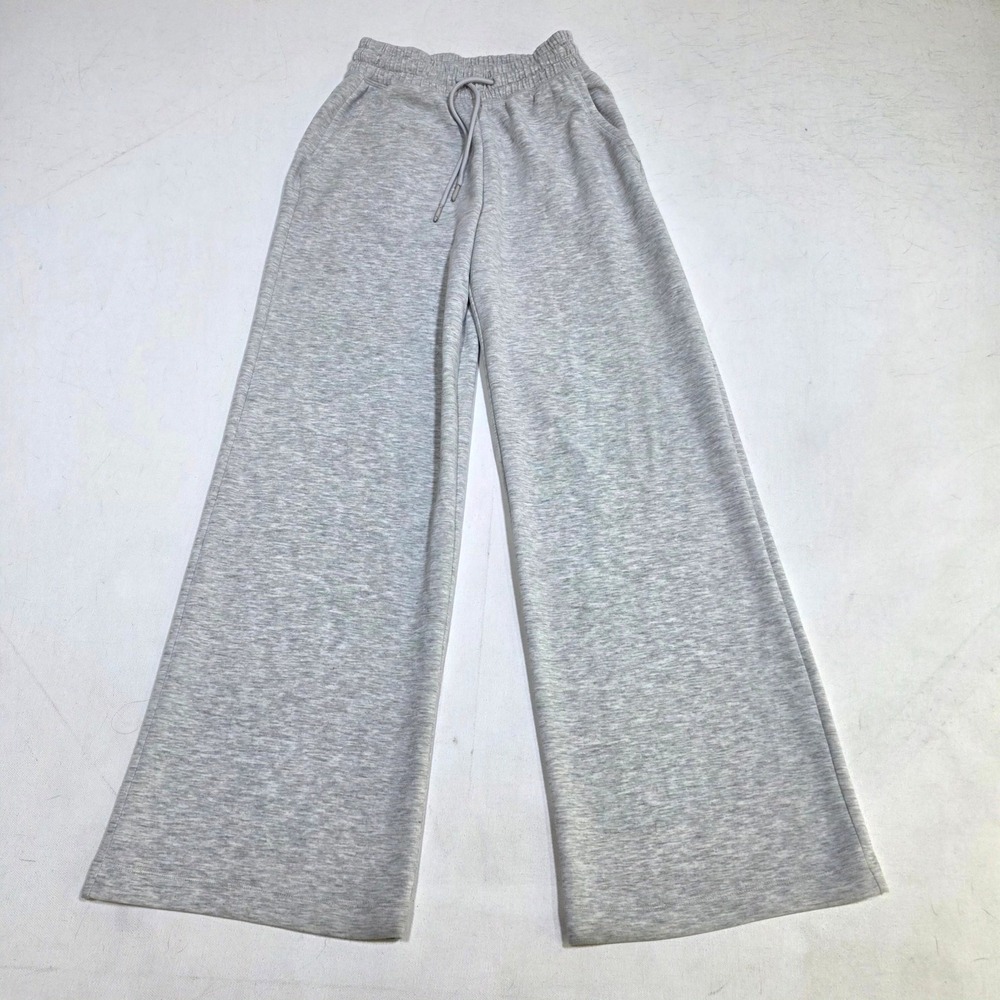 Gilly Hicks Cooldown Sweatpants Womens XS Heather Gray Wide Leg Lounge Joggers